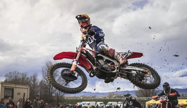 motorcycle fork, motorcycle jumping